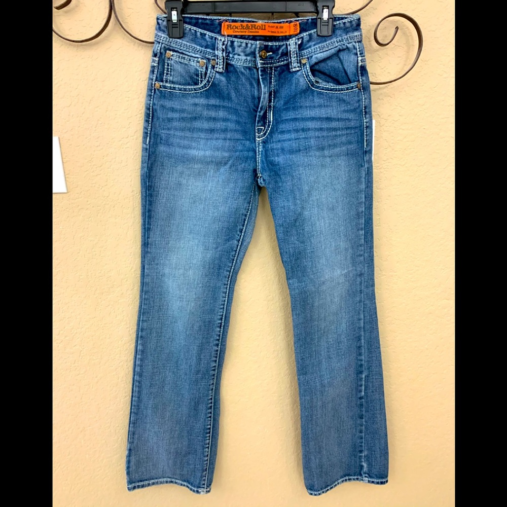 Boys Rock&Roll regular fit bootcut jeans.